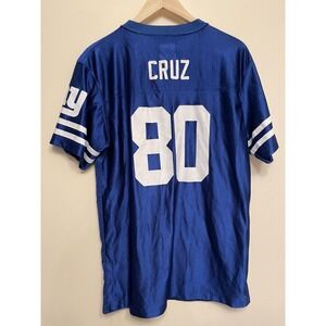 NY Giants Jersey Cruz #80 Youth XXL Blue White NFL V-Neck Football‎ New York